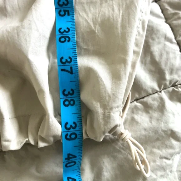 NWT Charlotte Russe Light Beige Cargo parachute Pants - Picture 9 of 11